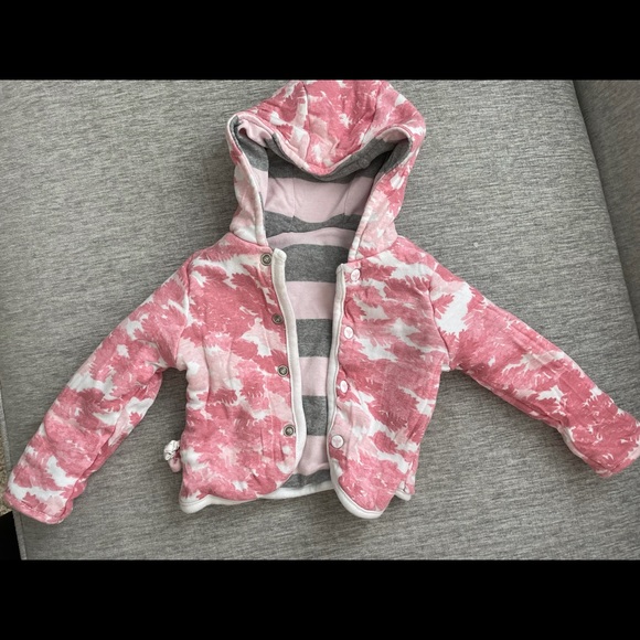 Reversible Burts Bees jacket. Size 3-6 - Picture 3 of 5